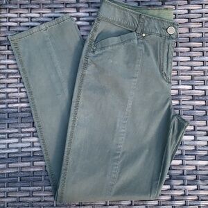CHICO’S Casual Cotton Utility Pant - Evergreen